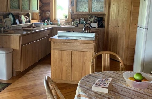 Stambaugh Cabin | Private, Family/Pet-Friendly, Log Cabin on Waterfront Chicaugon Lake Property.