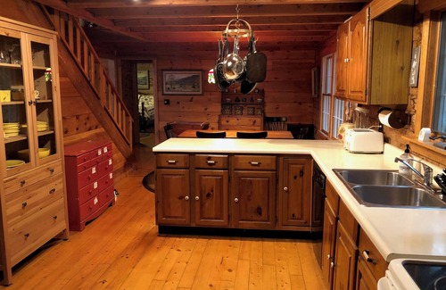 West Poland Cabin | Private Island Oasis On Thompson Lake Perfect For Getaways Or Family Vacations!