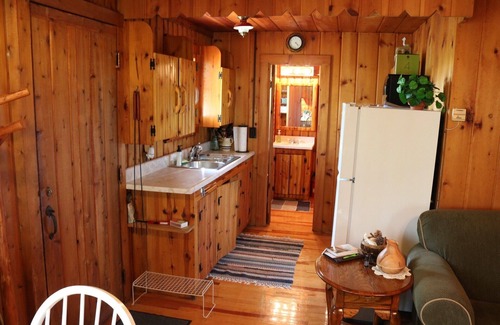 Presque Isle Cottage | Private log cabin with view overlooking Grand Lake