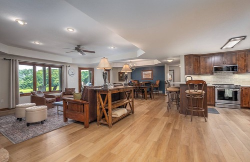 Amery House | Private Lower Level Rental on Bear Trap Lake 4 Beds 2 Baths on 6 Acres