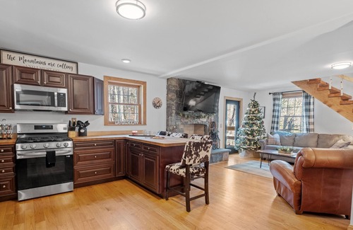 West Bridgewater House | Private, new home near Skyeship gondola with four fireplaces, washer/dryer, WiFi