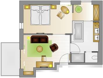 Kirchdorf am Inn Resort | Private room ∙ 1 bedroom ∙ 3 guests