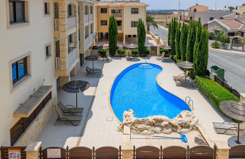 Oroklini Apartment | Private Roof Top Terrace Overlooking Pool in Pyla