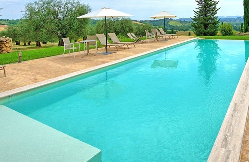 Sarteano Villa | Private Villa with sauna, private pool, WIFI, A/C, TV, panoramic view, close to Montepulciano