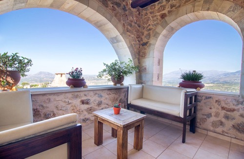 Samonas House | Purple villa Malotira - 1 bedroom -veranda -roof terrace - mountain and sea view