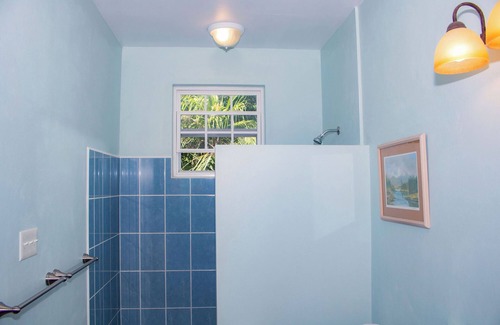 Orchid Bay Bed & Breakfast | Queen-size bed, with a private bathroom, a walk-in shower and closet.