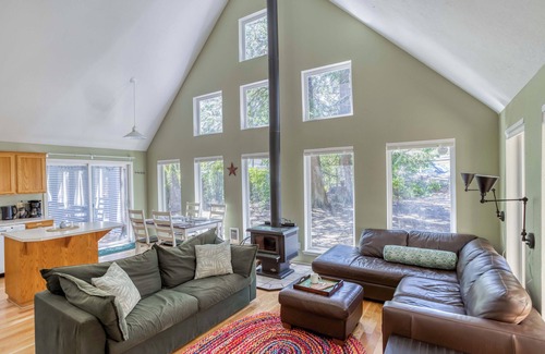 Nehalem House | Quiet, Bright Home in Nehalem, Woodstove, Bedrooms with Balconies, Dog-Friendly!