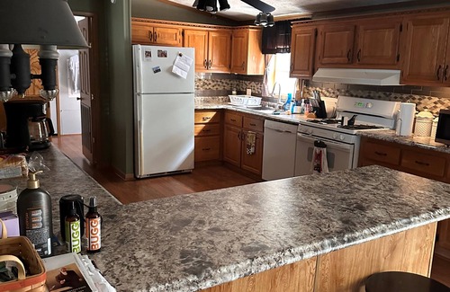 Galesburg House | Quiet Getaway 5 minutes from Galesburg with pool and hot tub