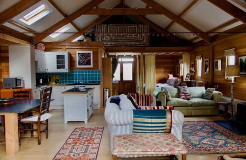 Saint Gennys Cabin | Quirky, rural retreat in secluded setting over-looking wooded valley