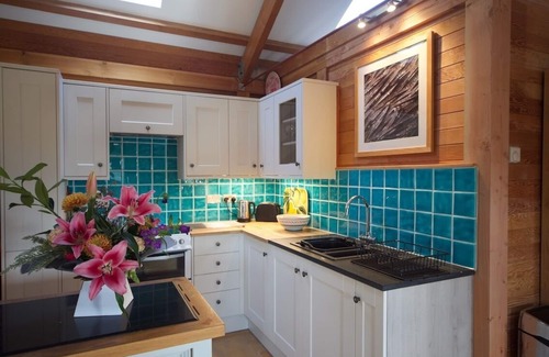 Saint Gennys Cabin | Quirky, rural retreat in secluded setting over-looking wooded valley
