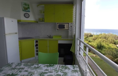 Sainte-Anne Apartment | Résidence MELODY-ANDRIS-T2 - Magnificent sea view. Swimming pool, wifi, private parking.