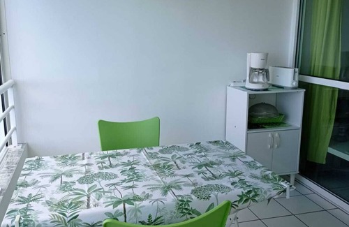 Sainte-Anne Apartment | Résidence MELODY-ANDRIS-T2 - Magnificent sea view. Swimming pool, wifi, private parking.