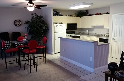 Denton County Condo | Race-Themed Luxury 7th Floor Texas Motor Speedway Condo - Right on the track!