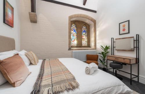 Crosby Apartment | Rare Historic Church Stained Glass Parking
