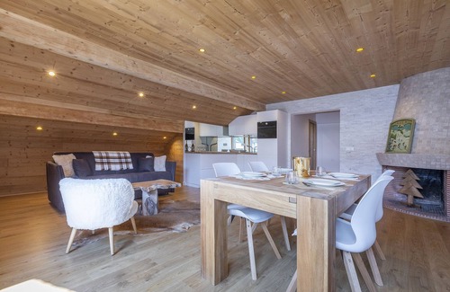 Megeve Apartment | Rare & Newly renovated! On the church place in Megeve!