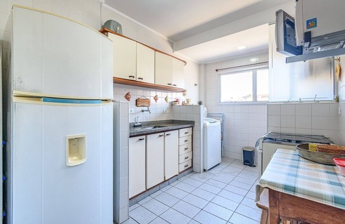 Praia Grande Apartment | Raridade - Apt próx praia vista mar ar con