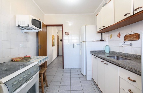 Praia Grande Apartment | Raridade - Apt próx praia vista mar ar con