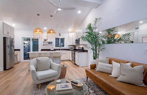 St. Augustine Beach House | Recently Remastered Beachside Boat House STEPS from the Ocean with HEATED pool.