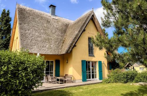 Krienke House | Reetdachhaus Kranich mit Schwimmteich in Krienke