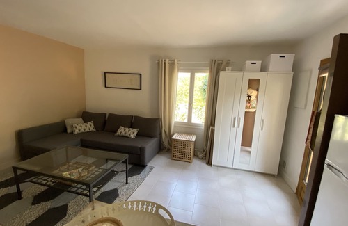 Les Maillans Apartment | Relax to the sound of cicadas in this peaceful oasis surrounded by olive trees.
