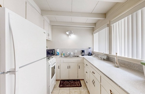 Pierpont Bay House | Relaxing duplex w/private fenced patio - 200 feet to Pierpont Beach