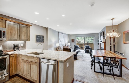 Avon Condo | Remodeled 2Br Condo, Private balcony with Beaver Creek Mountain view, steps from Avon Gondola by RedAwning