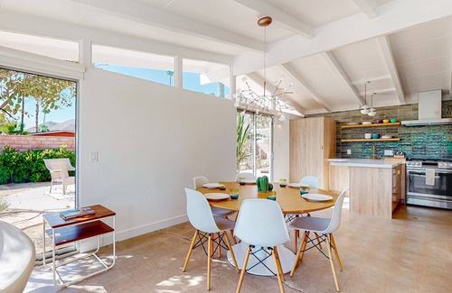 Magnesia Falls Cove House | Remodeled midcentury charmer with private salt water pool spa and mountain views
