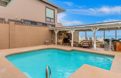 Capistrano Beach House | Remodeled oceanfront home with private pool, water views & spacious deck