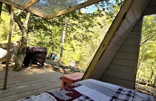 Coal Fork House | Remote Mountain A-Frame with BBQ Perfect for Nature Lovers in West Virginia