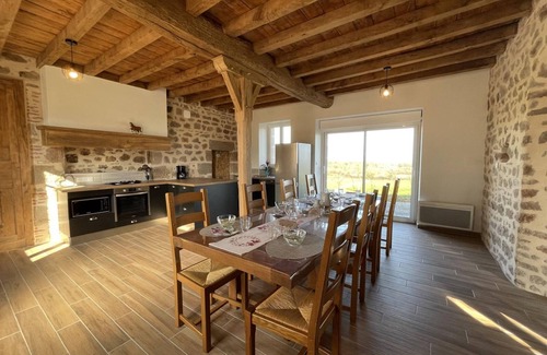 Ygrande Cottage | Renovated 18th-century farmhouse with garden, fireplace, Wi-Fi, and parking