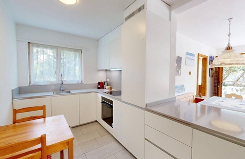 Pontresina Apartment | Renovated, beautiful holiday apartment on the 1st floor with a fantastic view.