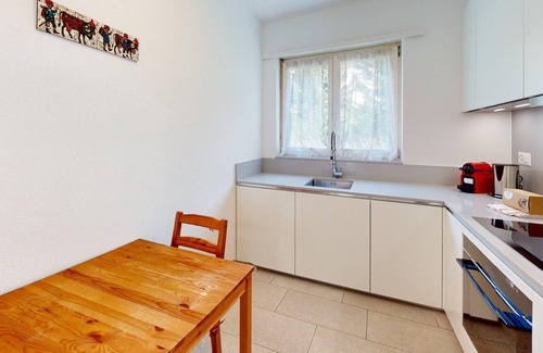 Pontresina Apartment | Renovated, beautiful holiday apartment on the 1st floor with a fantastic view.