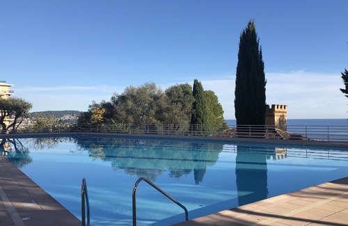 Fabron Apartment | RESIDENCE ABBAYE DE ROSELAND - Panoramic sea and mountain views