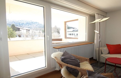 Sils-Maria Apartment | Residenza Lagrev - 2 room flat - No. 002 - Type 21A - Raised ground floor - S/W