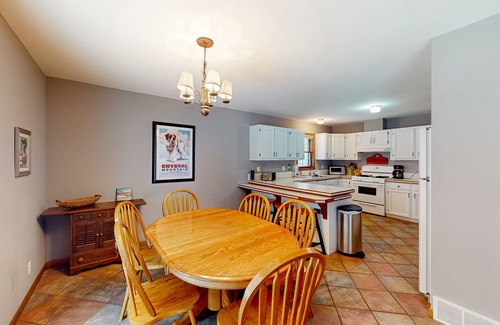 Thompsonville House | Resort home with private indoor hot tub, game room, firepit, bikes, Ping-Pong