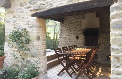 San Giustino House | Restored Watermill with Rock Pool and Waterfall
