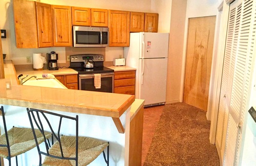 Frisco Condo | Right on Main St. Hot Tub. Close to Marina. Garage