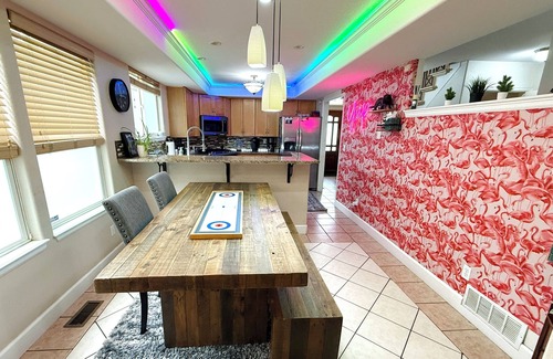Curtis Park House | RiNo Party Palace: Hot Tub, Game Room, Theater Area— Your Downtown FUN HQ!