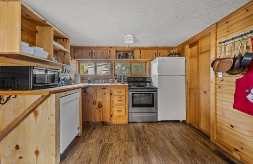 Townsend Cabin | RIVER VIEWS! 1/2 mile to GSMNP! 10 Mins to Cades Cove! Hot Tub! FirePit! Grill!
