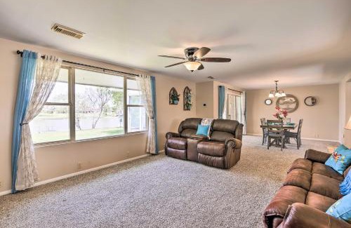 Los Fresnos House | Riverfront Family Home Yard, Orchard, Dock!