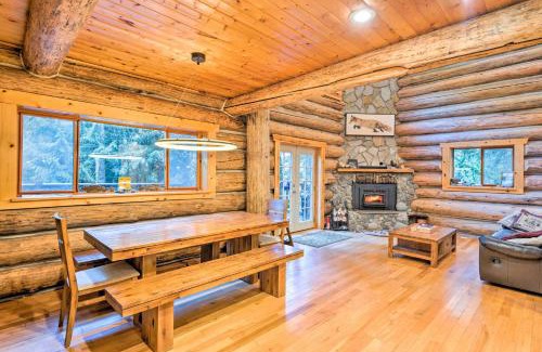 Gold Bar House | Riverfront Gold Bar Log Cabin Near Stevens Pass!