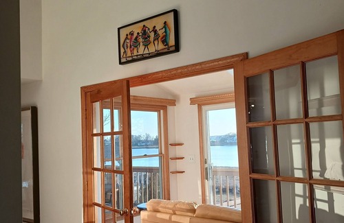 Wareham Center House | Riverfront house with kyacks fire pit and gym