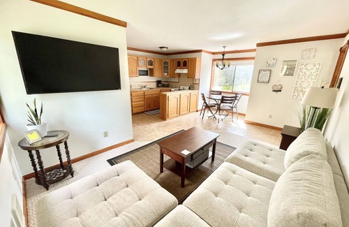 Trout Lake House | Riverfront Lodge - Ideal for small and large groups with room to spread out