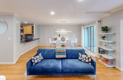 East Ellijay House | Riverfront townhome with two decks, fireplace, gazebo & woodland views