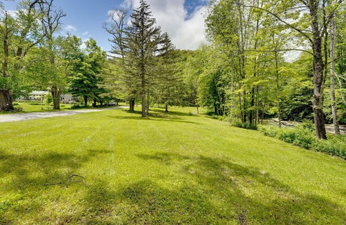 Bridgewater Corners House | Riverfront Vermont Vacation Rental w/Hot Tub