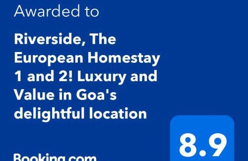 Kudal Apartment | Riverside, The European Homestay 1 and 2! Luxury and Value in Goa's delightful location