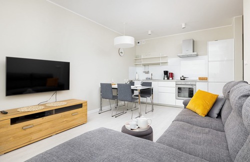 Trzebiatow Apartment | Rogowo Pearl 2108 | Balcony | Pool | AC