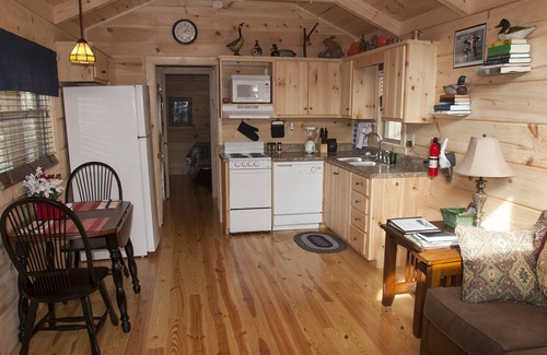 Lake Lure Cabin | Romantic Cabin overloking pond