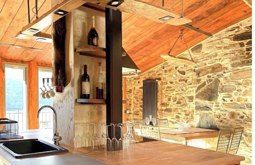 Laglio House | Romantic stone house with wide view of Lake Como and Villa Oleandra