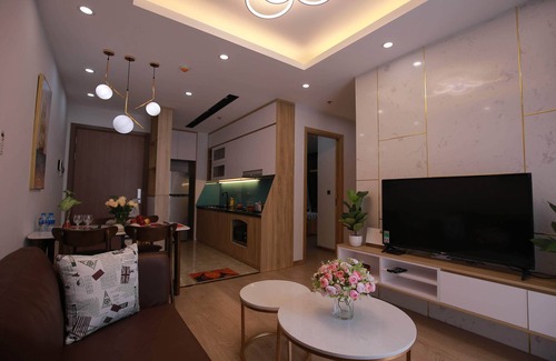 Tu Liem Apartment | Rosy 5★ Vinhomes Green Bay ♥Luxury♥ 2 Bed Room Apt